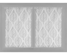 Soleil docre Paire de brise bise 60x120 MAUD gris, Polyester, 60x120 cm