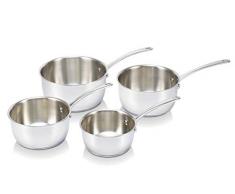 Bekaline 13516984 Belvia SÃ©rie de 4 Casseroles en acier inoxydable 14/20 cm