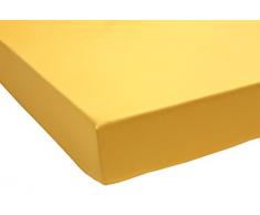 Blanc des Vosges Uni Satin Drap Housse Coton Miel 90 x 200 cm bonnet de 30 cm