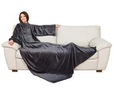 Kanguru Green Plaid Loft Polyester Gris Fonce 130 x 150 x 1 cm