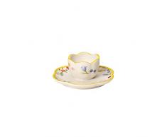 Villeroy & Boch Spring Awakening Coquetier avec Sous-tasse, porcelaine, Jaune