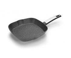 Tescoma I-Premium Stone Poêle à Steak en Acier Inoxydable, Noir, 26 x 26 cm