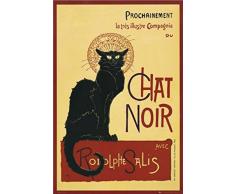 1art1 39314 Poster ThÃ©ophile Alexandre Steinlen Chat Noir II 91 x 61 cm