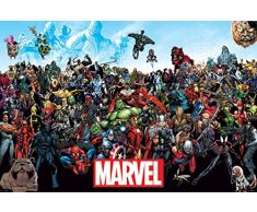 Marvel Comics PP33953 Marvel (Universe) Maxi Poster, Bois Dense, Multicolore, 61 x 91,5 cm