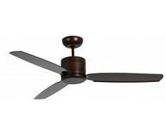Pepeo GmbH 132201304 Turno Ventilateur de plafond basse consommation Ø 132 cm Bronze/Noyer