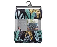 douceur dintÃ©rieur plaid 125x150cm mystic jungle