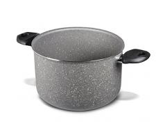 Bialetti - Y0C5PT0200 - Trudi R - Marmite sans Couvercle Aluminium - 20 cm - Gris