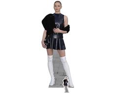Celebrity Carton Sophie Turner Shortblackskirt et Whiteboots Vie Taille Carton découpé avec Dessus de Table Mini Découpe, Multi Couleur