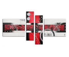 Arte Dal Mondo AY018QX1 Abstrait Tableau Modern Peint Ã la Main sur Toile avec Chassis, Multicolore, 160 x 3 x 90 cm