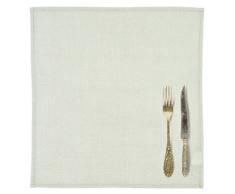 Daycollection COUVLISE72 Couverts Serviette de Table Linen Vert dEau 40 x 40 x 0,2 cm
