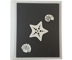 TANGARI Album Ligne Profils Ãtoile Marine Tableau Blanc 25 x 30 cm Similicuir