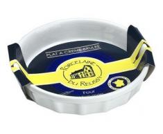 Porcelaine de Reussy 283113GL Plat Ã CrÃ¨me BrÃ»lÃ©e Blanc 3 cm