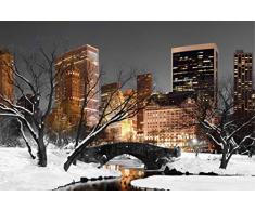 Scenolia Tableau dÃ©coratif Grand Format sur Toile Central Park Lights 90 x 60 cm | Impression Haute qualitÃ©