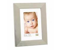 Deknudt Frames S41VD4 Cadre Photo Étroit Résine Argenté 18 x 24 cm