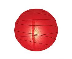 Lighting Web Suspension boule en papier Rouge 35,5 cm