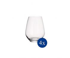 VilleroyÂ &Â Boch - verres Ã eau Ovid, lot deÂ 4, verres pour boissons fraÃ®ches, forme ballon, cristal, compatible lave-vaisselle, clair, 420Â ml