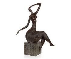 World Art Nature Sculpture En Bronze, Multicolore, 39x13x21 Cm
