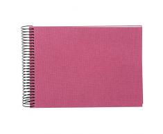Goldbuch Album Photo à Spirales, Bella Vista, 24 x 17 cm, 40 Pages Blanches, Lin, Fuchsia, 20508