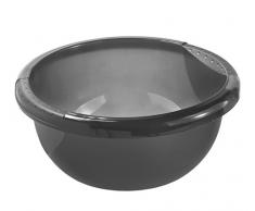 Rotho 1779608812 Cuvette Ronde Daily 6l, Plastique, Anthracite/Transparent, 45 x 35 x 25 cm