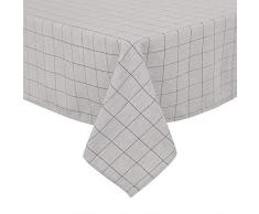 Deconovo VCDEZB20057-7 Enfant en Tissu Moderne de Table Impermeable Rectangulaire, Polyester, Noir/Blanc, 140x240cm