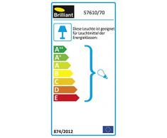 Brilliant 57610/70 Spot PatÃ¨re MÃ©tal/Bois Multicolore 9 x 16 x 9 cm