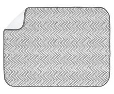 InterDesign 40580EU Idry Chevron Tapis de Cuisine Xl Gris/Noir 61 x 46 cm
