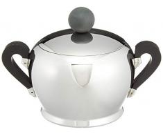 Alessi Ca14/8 BombÃ© Sucrier en Acier Inoxydable 18/10 Brillant avec PoignÃ©es et Pommeau en BakÃ©lite