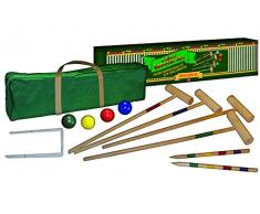 Robert Frederick Grand pelouse de Croquet en Fermeture Ã©clair Sac VintageÂ âÂ Vert & Blanc Rayures, Couleurs Assorties