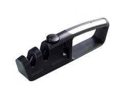 MasterClass Aiguiseur de couteaux de cuisine 3 en 1 réglable avec aiguiseur de lame de ciseaux dans une boîte cadeau Noir 25 x 4 x 8 cm