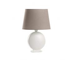 ONLI click your light 233/L Lampe de table, Blanc/Taupe
