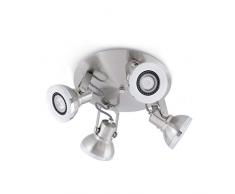 Faro Barcelona 40561 RING Plafonnier nickelé mat 4L