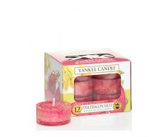 Yankee Candle Bougies Chauffe-Plat, Fruit du dragon rose, Lot de 12