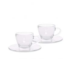 Bialetti dcrast0007 Set 2 tasses à cappuccino, verre