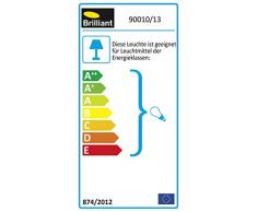 Brilliant AG 90010/13 Applique Salle de Bain Métal/Verre 40 W E14 Argent