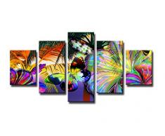 Visario 5555 Tableau sur Toile de Lin, Multicolore