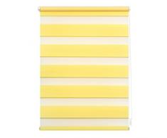 Wohn-Guide Double Store Roulant avec Supports Auto-serrants faciles Ã Installer sans perÃ§age Jaune, Plastique, Jaune, 80 cm x 200 cm (B x L)