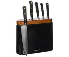 Lion Sabatier 668982 Bloc Manille Noir + 5 Couteaux IdÃ©al Laiton
