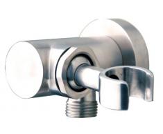 Inox acier inoxydable de douche mural peignoir de douchette à main Rotule réglable avec Tuyau de douche muraux coude