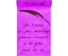 Santex 3037 Je tAime Chemin de Table Fuchsia