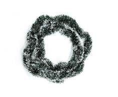 Brauns-Heitmann 84108 Guirlande dÃ©corative, Vert Mat avec Pointes Blanches, env. 300 cm