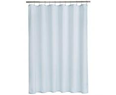 AmazonBasics Rideau de douche en polyester Armure toile Bleu ciel 183 x 183 cm