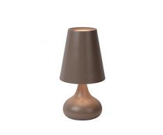 Lucide ISLA - Lampe De Table - Ã 13 cm - Taupe