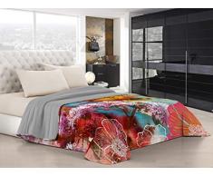 Italian Bed Linen Couette dâÃ©tÃ© âKi-Osaâ avec impression digitale, 100% microfibre, fabriquÃ© en Italie, KIO633, 2 Places