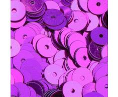 Efco Fil Plat Rond Paillettes, Rose Vif, 6Â mm, 5Â g, 500