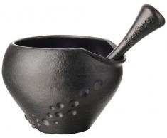 BexSimon Grand mortier et Pilon en Fonte Noir