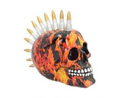 Nemesis Now Inferno Bullet Skull Figurine Orange Taille Unique 18,5 cm