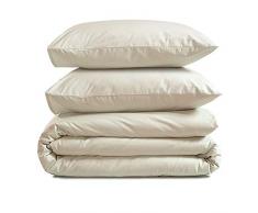 AmazonBasics Parure de lit 100Â % coton 200 x 200 cm / 80 x 80 cm, Lin
