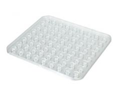 Wenko Tapis dÃ©vier en cristal, Transparent, 31 cm x 27.5 cm