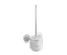 Wenko 18905100 Turbo-Loc Porte Brosse WC Aluminium