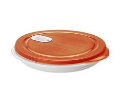 Rotho 1002302792 Micro Onde Assiette, Plastique, Papaye-Rouge, 45 x 35 x 25 cm